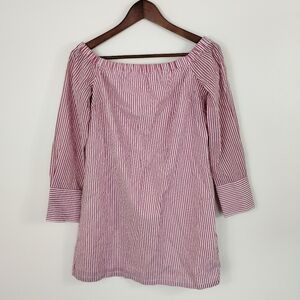 Club Monaco Nautical Striped Off Shoulder Top Size XS